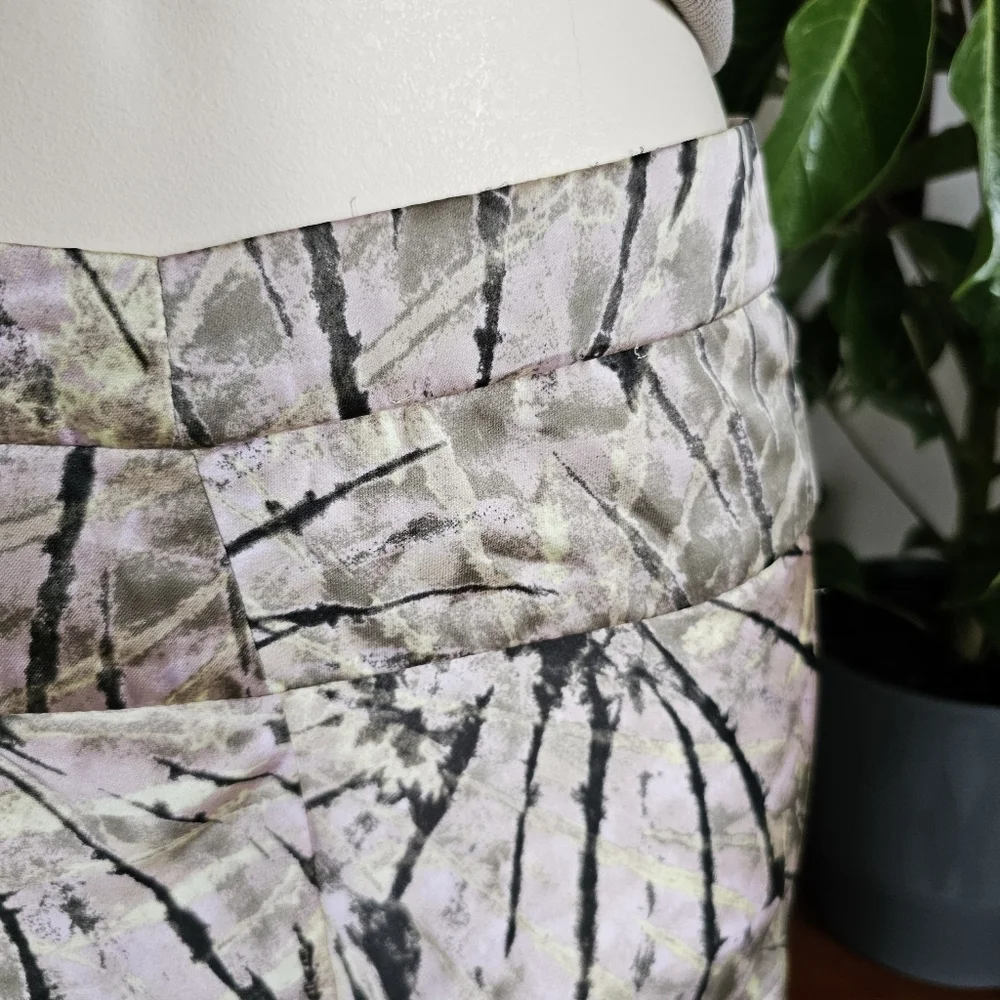 Free People Normani Bias tie dye 90's boho midi maxi satin skirt Size 10 - Picture 8 of 12